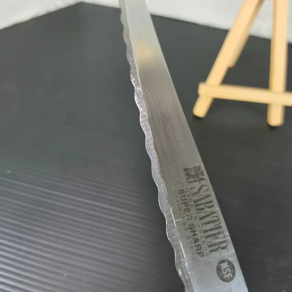 Sabatier Super Sharp 8 inch Serrated Bread Knife Stainless Steel Made in France